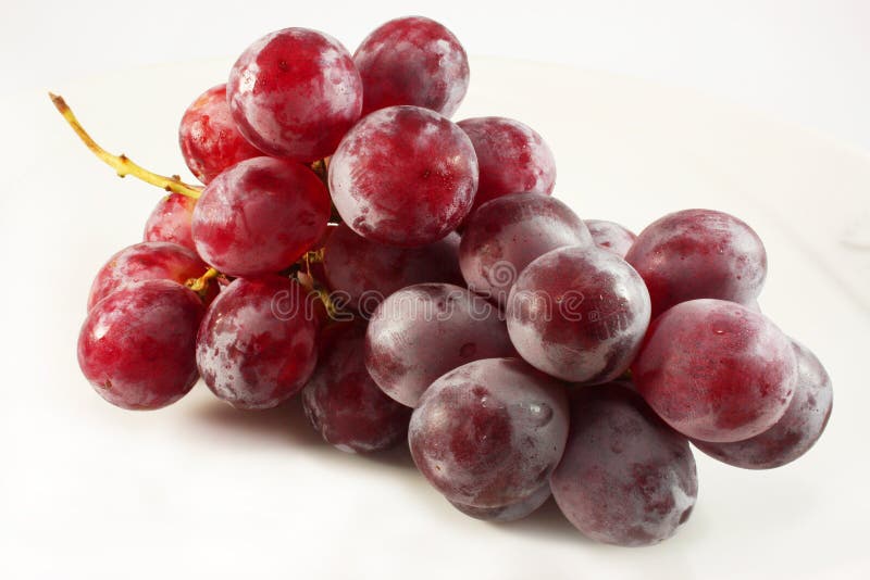 Bunch of red grapes