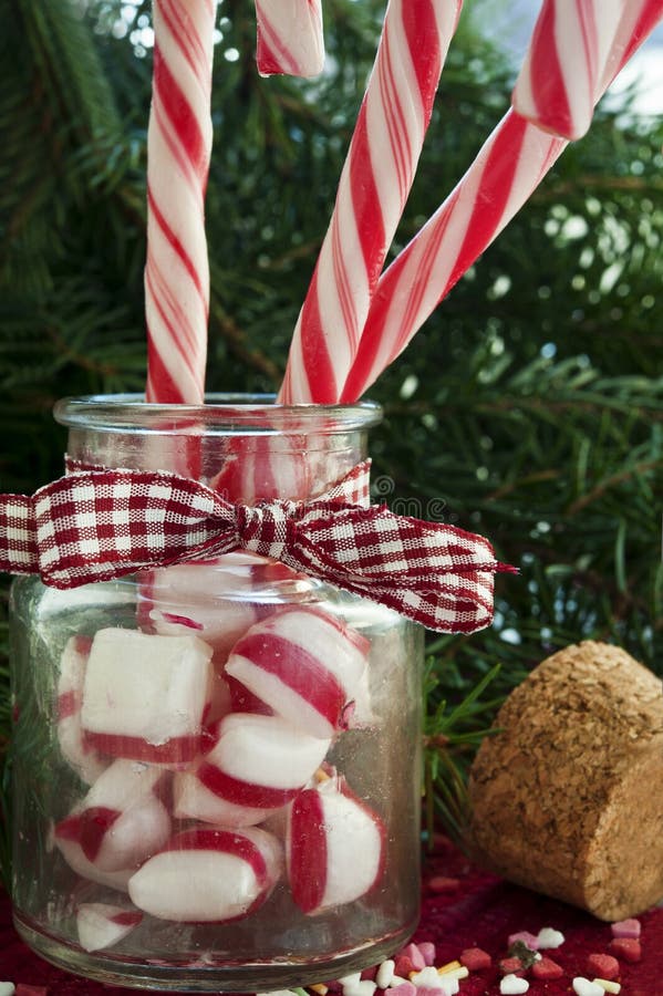 Candy canes in jar stock photo. Image of twinkle, share - 23844468