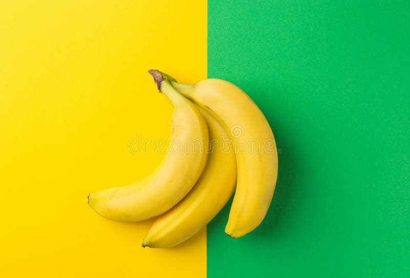 Download Bunch Of Ripe Bananas On Duotone Yellow Green Background Creative Trendy Flat Lay Healthy Food Clean Eating Stock Photo Image Of Design Copy 138220992 Yellowimages Mockups