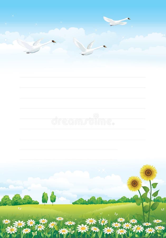Bunch of sunflowers over blue background