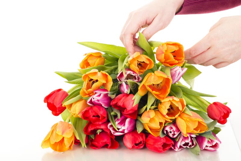 Bunch of tulips stock photo. Image of decoration, perennial 31629756