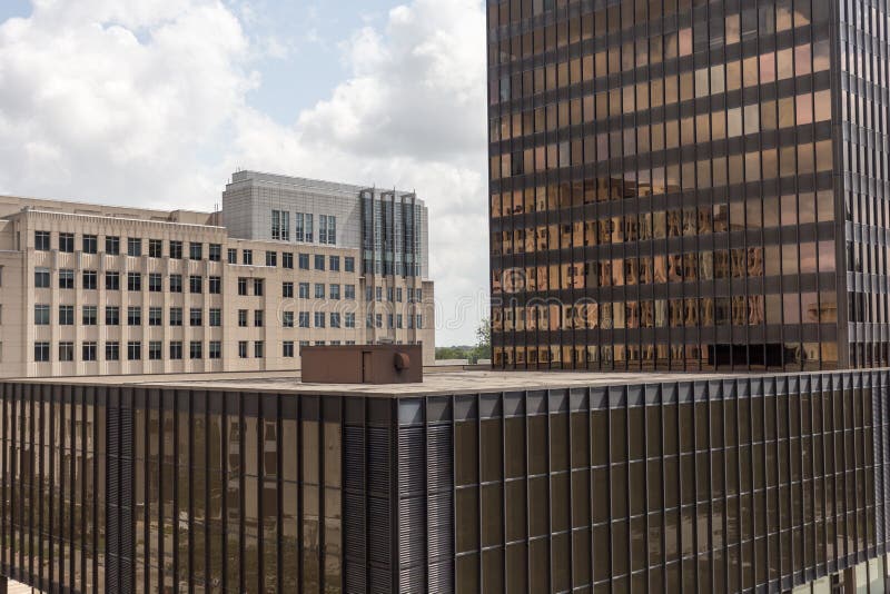Generic Office Buildings in Plain Downtown Settings Stock Image Image