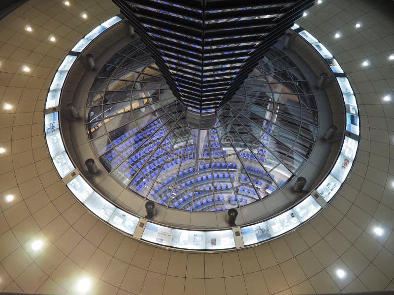 Bundestag Parliament Dome in Berlin Stock Image - Image of reichstag ...