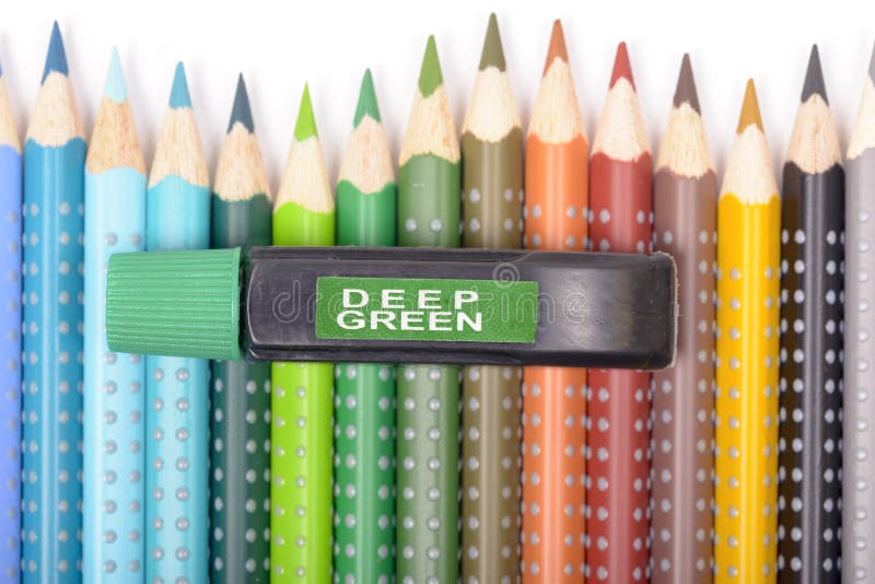 Bundle of Colored Pencils royalty free stock photo