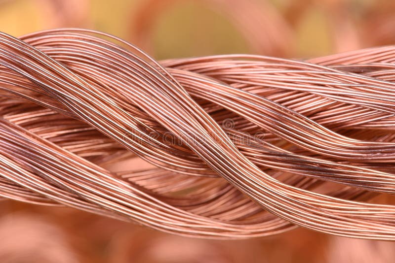 Copper Wire Recyclable Materials Stock Image Image of construction