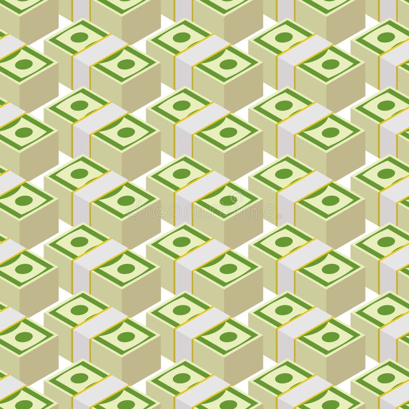 Bundle money seamless pattern. Cash dollars, background. vector illustration Bundle money seamless pattern. Cash dollars, background. vector illustration