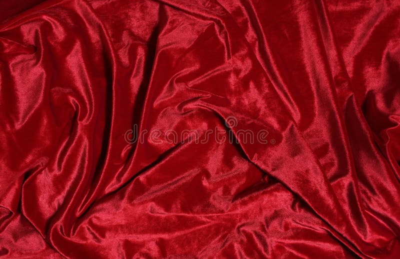Bundle of Red Velvet Fabric Overhead View Stock Photo Image of soft