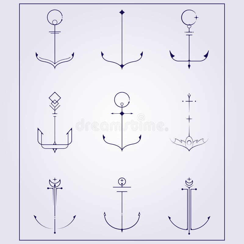 Buy Anchor Tattoos, Nautical Temporary Tattoos, Minimal Fake Tattoos,  Mother's Day Gift for Her, Romantic Gift for Him, Summer Tattoo 4 Online in  India - Etsy