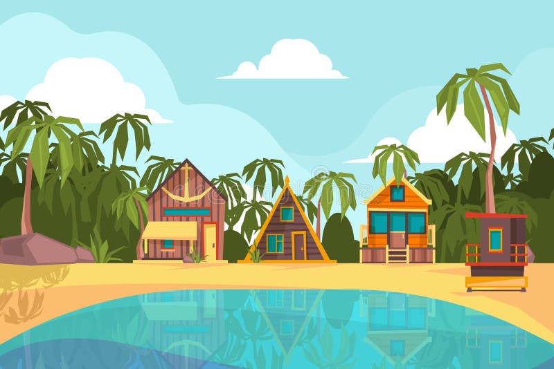 Seaside house stock illustration. Illustration of city - 34787046