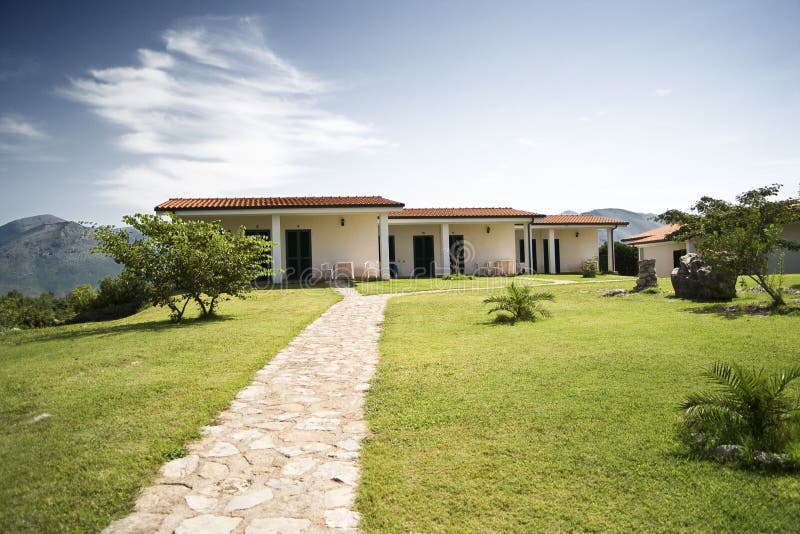 Bungalows on a hill