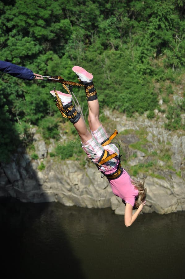 Bungee stock photo. Image of summer, rock, adrenalin 15515272