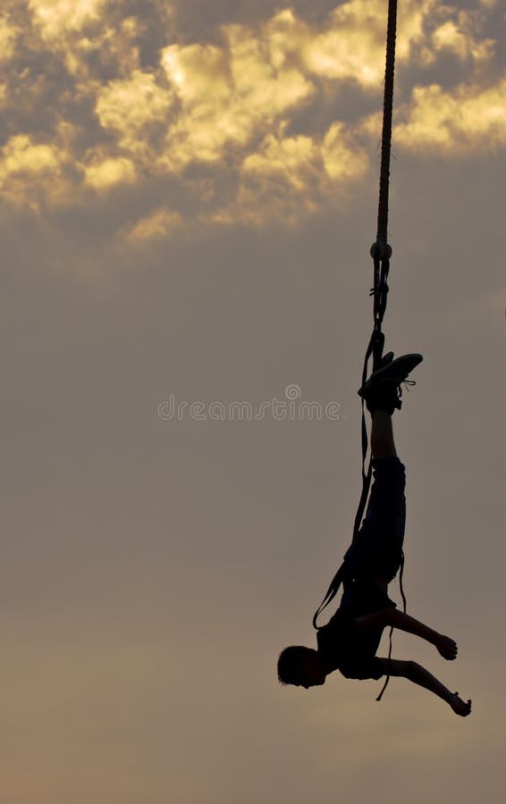 Bungee jumping royalty free stock photo Bungee jumping royalty free stock photo