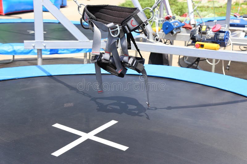 Bungee jumping device stock photo. Image of freedom, park 73129320