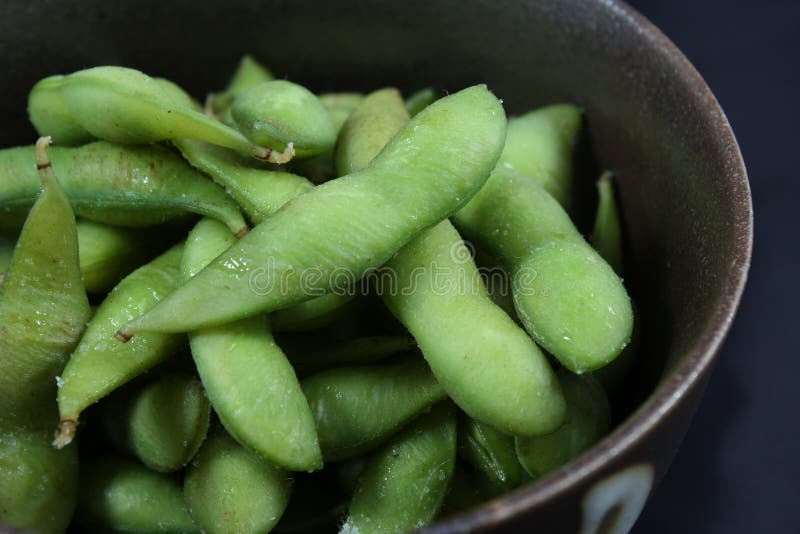 Bunkeedamamesoybeans royaltyfri fotografi