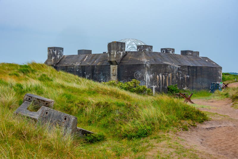 Bunker Tirpitz acolhendo um museu na Dinamarca imagens de stock royalty free