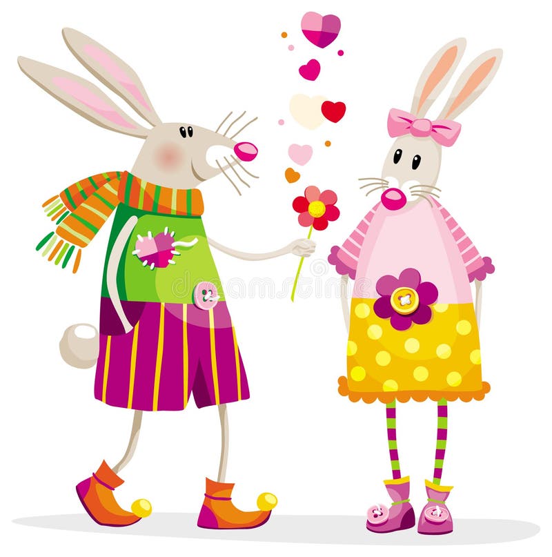 Bunnies in love