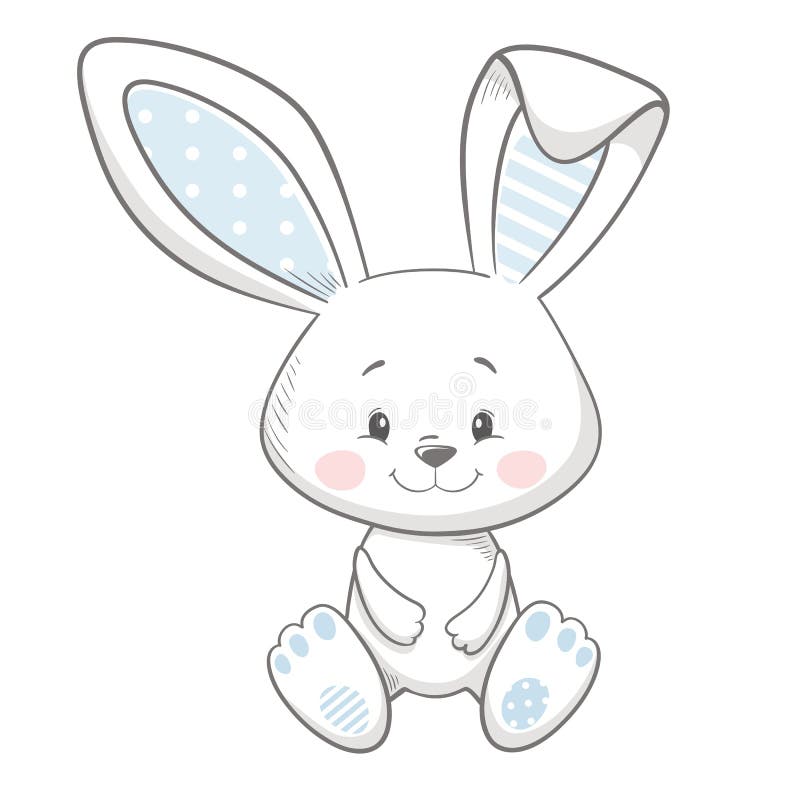 Bunny emoji heart eye 01 Royalty Free Vector Image