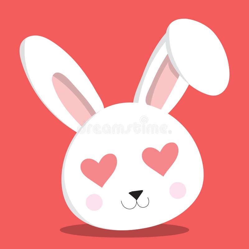 Bunny emoji cute 09 stock vector. Illustration of cute - 197982222