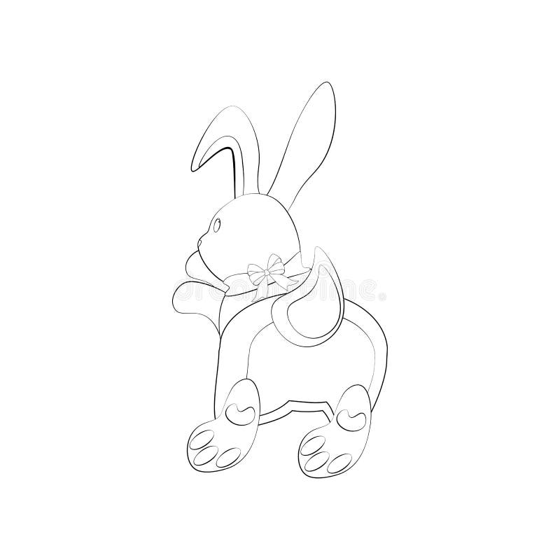 rabbit coloring pages stock illustrations – 231 rabbit