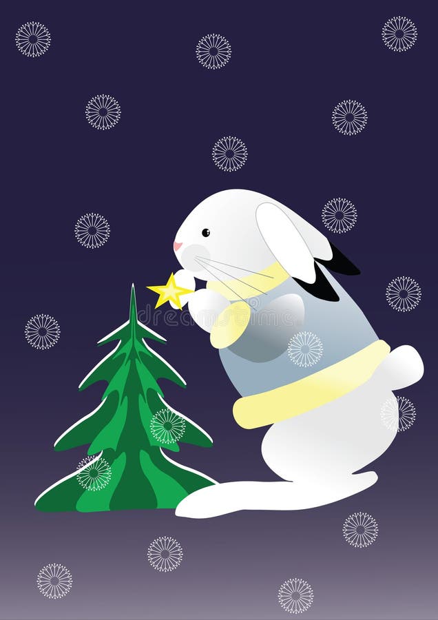 Bunny and tree