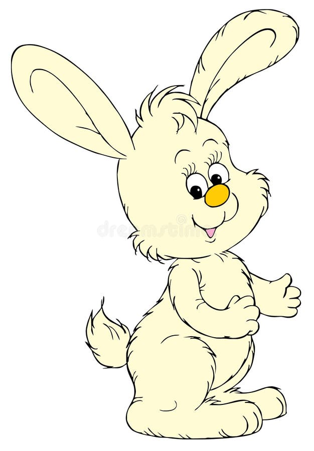 Bunny Artist (vector Clip-art) Stock Vector - Illustration of cheerful ...