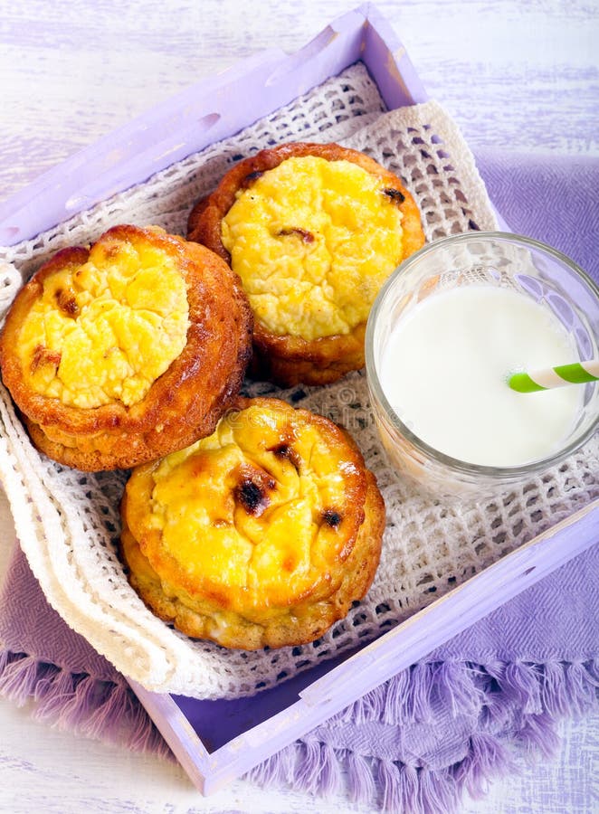 Buns with Cottage Cheese Filling Stock Image Image of baked, treat