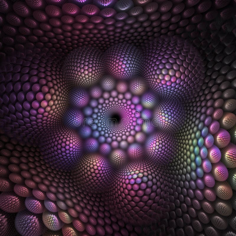 Farbenfrohes Abstraktes Fraktal-Design lizenzfreie abbildung