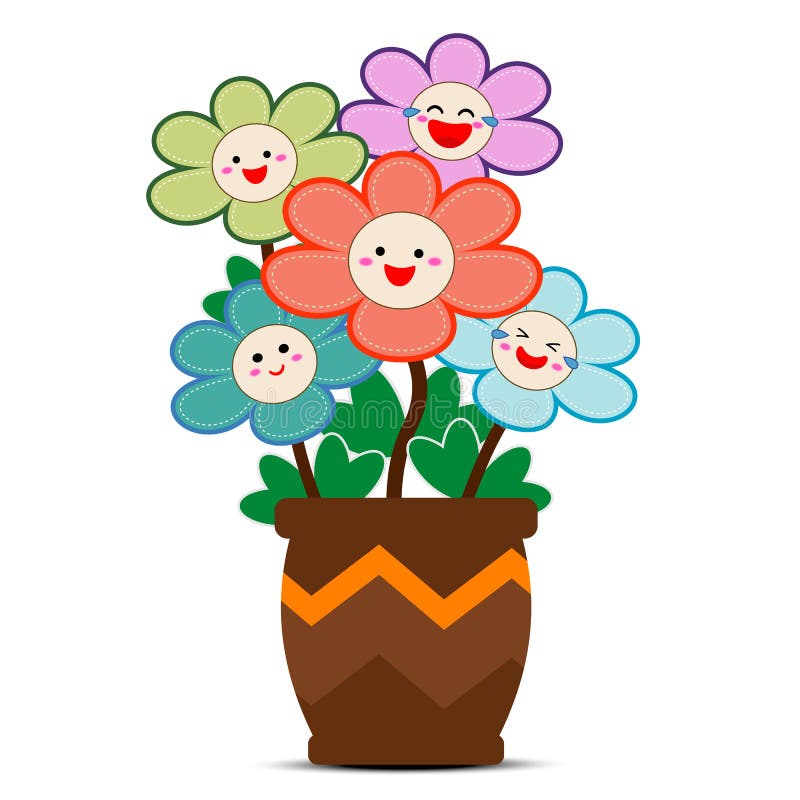 Bunte Blumen stock abbildung. Illustration von hintergrund - 85907194