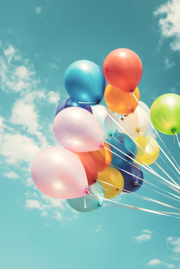 Bunte festliche Ballone stockbilder Bunte festliche Ballone stockbilder