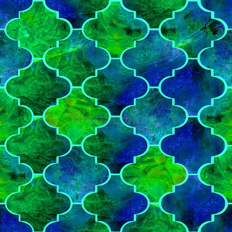 Bunte Form-Zusammenfassungsschmutz der hellen Fliesen spritzt der gelockte östliche geometrische Beschaffenheit, nahtloses Muster lizenzfreie abbildung Bunte Form-Zusammenfassungsschmutz der hellen Fliesen spritzt der gelockte östliche geometrische Beschaffenheit, nahtloses Muster lizenzfreie abbildung