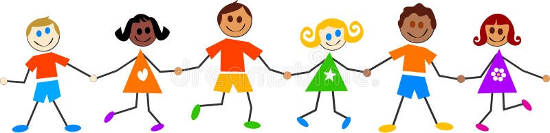 Bunte Kinder stock abbildung Bunte Kinder stock abbildung