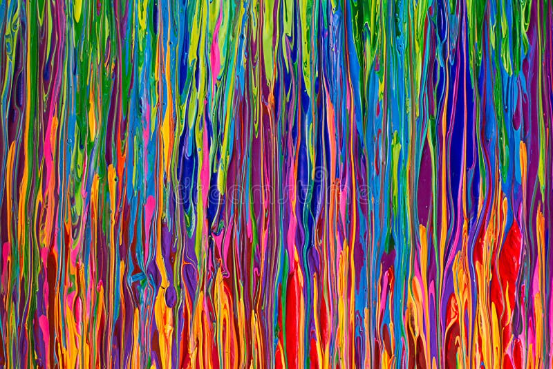 Bunte Regenbogen-Zusammenfassungs-tropfende Farben-Linien lizenzfreie stockbilder