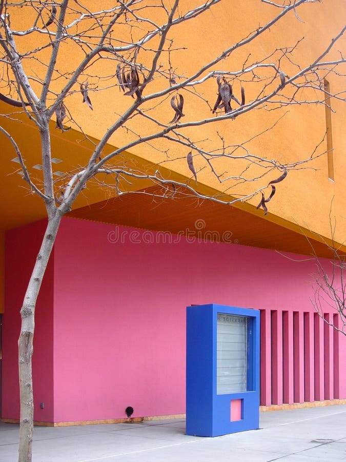 Download Bunte Stadt stockbild. Bild von zeitgenössisch, blau, straße - 26443