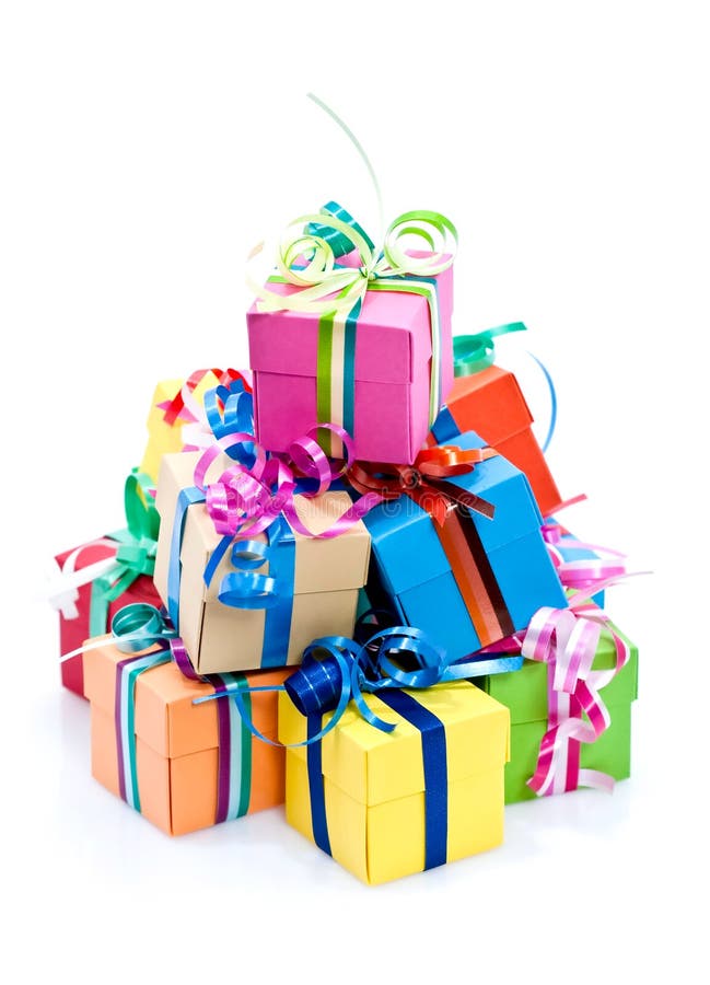 Bunter Geschenkkasten lizenzfreies stockfoto Bunter Geschenkkasten lizenzfreies stockfoto