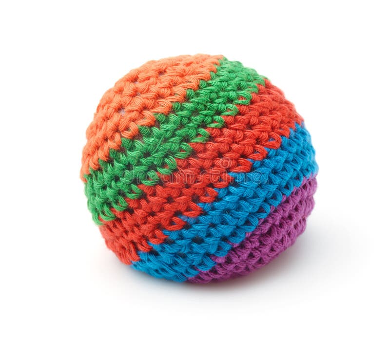 Bunter Strickkoffer stockfoto