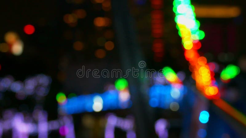 Bunter unscharfer bokeh Hintergrund mit Kopienraum stock footage