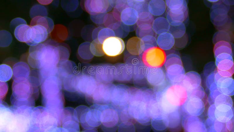 Bunter unscharfer bokeh Hintergrund mit Kopienraum stock footage