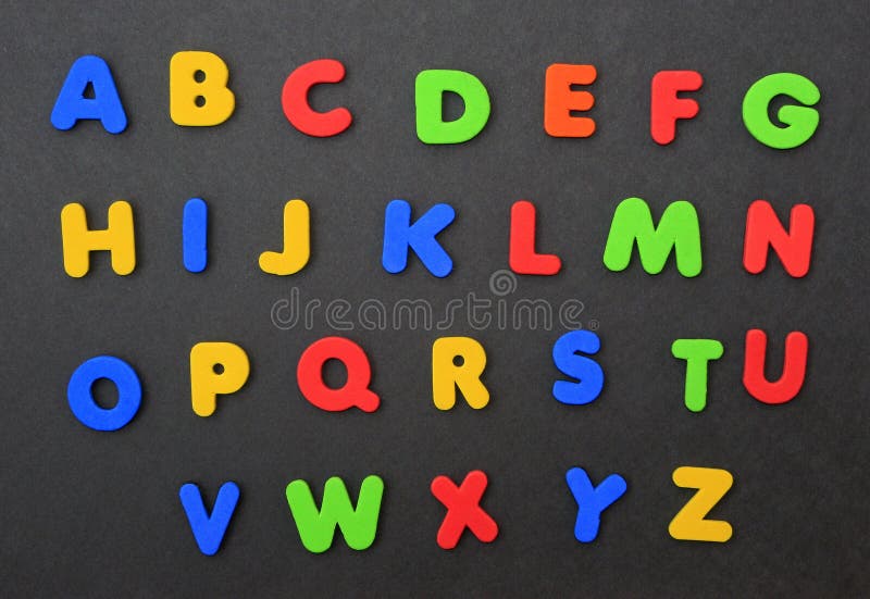 Buntes Alphabet A bis Z
