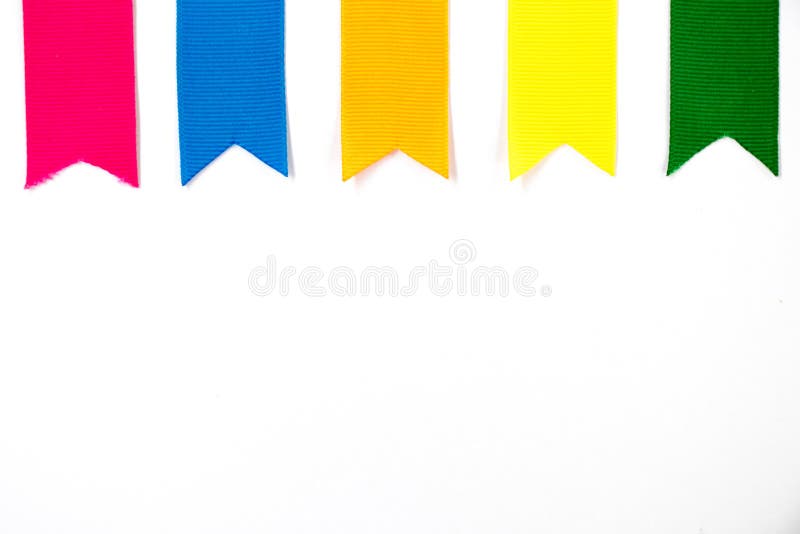 Buntes Band u. x28; Rosa, blau, orange, gelb, green& x29
