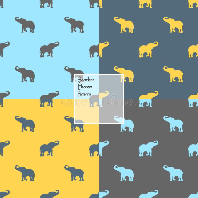 Buntes Elefantschattenbild stock abbildung Buntes Elefantschattenbild stock abbildung