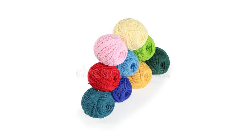 Buntes Garn f?r das Stricken, B?lle des Baumwollgarns der verschiedenen Farben stockfotos Buntes Garn f?r das Stricken, B?lle des Baumwollgarns der verschiedenen Farben stockfotos