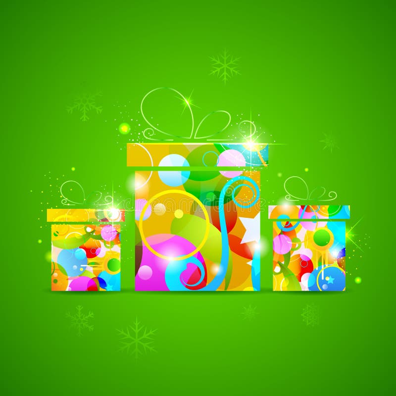 Buntes Geschenk lizenzfreie abbildung