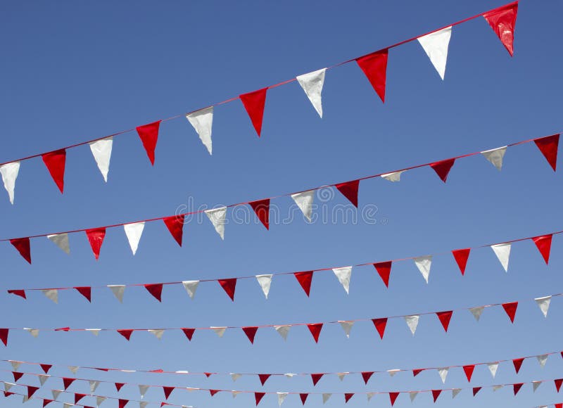Bunting Hanging royalty free stock image