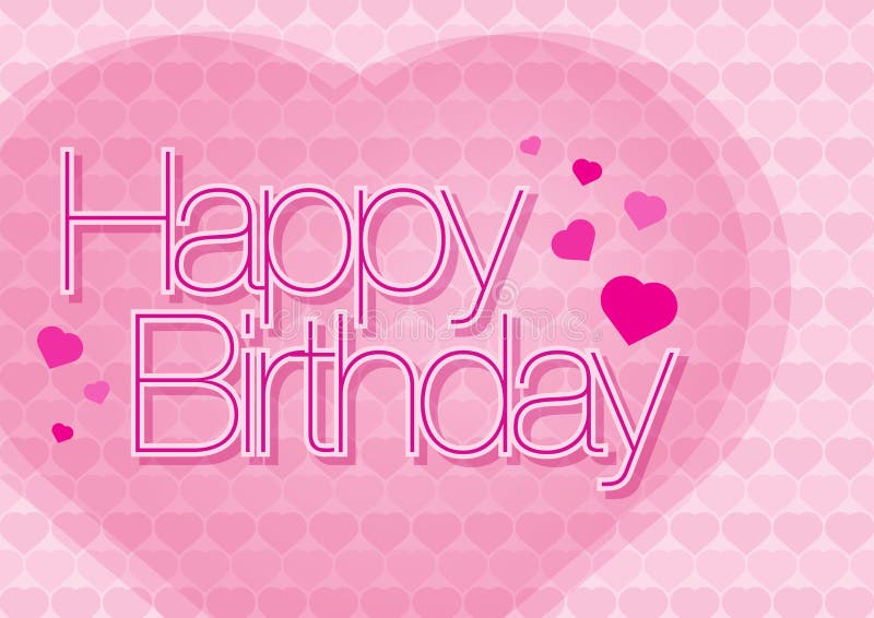 Buon Compleanno Con Amore Illustrazione Vettoriale Illustrazione Di Bello