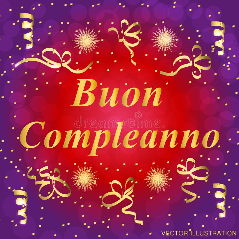 Buon Compleanno kartka z pozdrowieniami Jaskrawy Kolorowa ilustracja Wszystkiego Najlepszego Z Okazji Urodzin typografii projekt ilustracja wektor