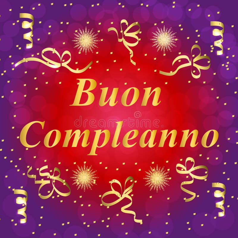 Buon Compleanno kartka z pozdrowieniami Jaskrawy Kolorowa ilustracja Wszystkiego Najlepszego Z Okazji Urodzin typografii projekt royalty ilustracja