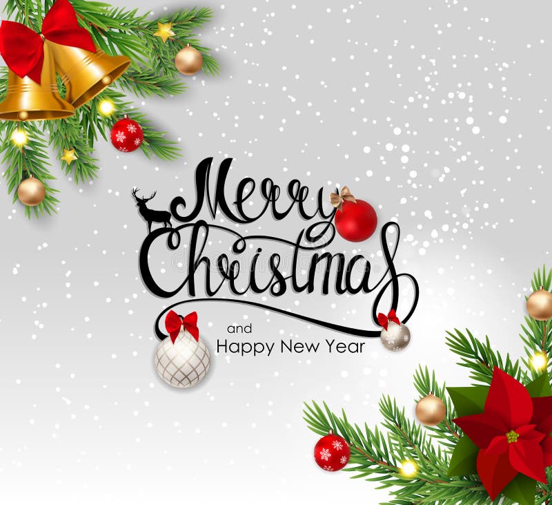 Buon Natale e fondo del nuovo anno Illustrazione di vettore illustrazione vettoriale Buon Natale e fondo del nuovo anno Illustrazione di vettore illustrazione vettoriale