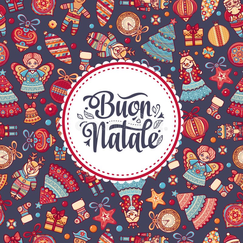 Buon Natale 2007 pozdrowienia karty szczęśliwych nowego roku Bożenarodzeniowy szablon Zima wakacje w Włochy Gratulacje na włoszcz ilustracja wektor Buon Natale 2007 pozdrowienia karty szczęśliwych nowego roku Bożenarodzeniowy szablon Zima wakacje w Włochy Gratulacje na włoszcz ilustracja wektor