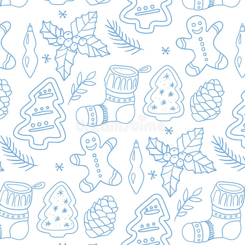 Buon Natale, simboli tradizionali in stile modello di doodle. Illustrazione vettoriale degli attributi di Capodanno. Albero di Na illustrazione di stock Buon Natale, simboli tradizionali in stile modello di doodle. Illustrazione vettoriale degli attributi di Capodanno. Albero di Na illustrazione di stock
