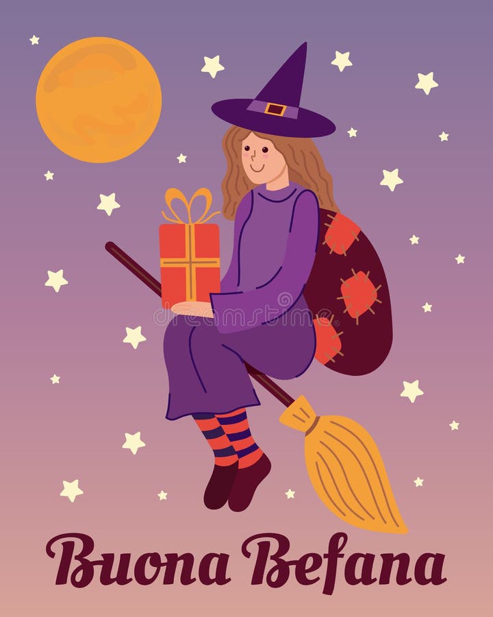 Arriva la Befana - Italian translation - Befana Arrives. Cute